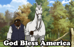 Boondocks Uncle Ruckus God Bless America GIF
