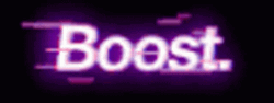Boost Purple Text Animation GIF