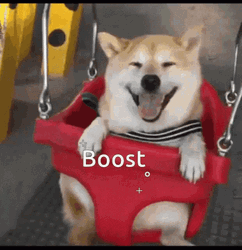Boost Swinging Shiba Inu GIF