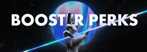 Booster Perks Poster With Hand Reaching Out GIF