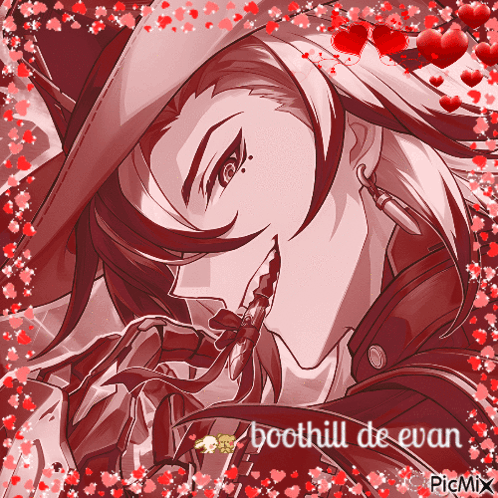 Boothill De Evan With Hearts Around Him GIF