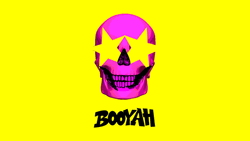 Booyah Turn Around Skull GIF