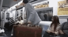 Borat Not Holding His Bag Properly GIF