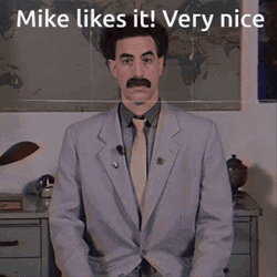 Borat Very Nice Two Thumbs Up GIF