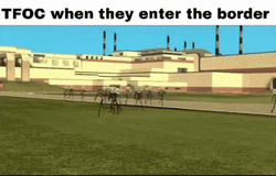 Border Chaos Running Wild Meme GIF