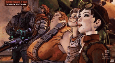 Borderlands 2 DLC Gearbox Software Advertisement With Characters GIF