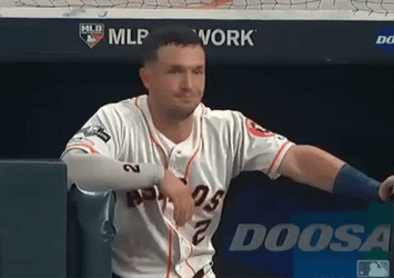 Bored Alex Bregman Shaking Head GIF