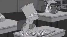 Bored Bart Simpson