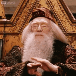 Bored Clap Dumbledore GIF
