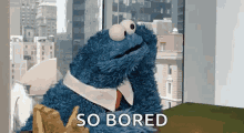 Bored Cookie Monster