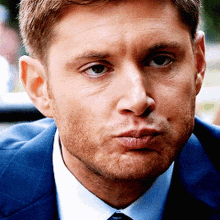 Bored Dean Winchester Chewing GIF