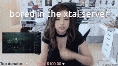 Bored In The XTA Server Written On A Screen GIF