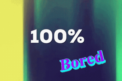 Bored On Blue Background GIF