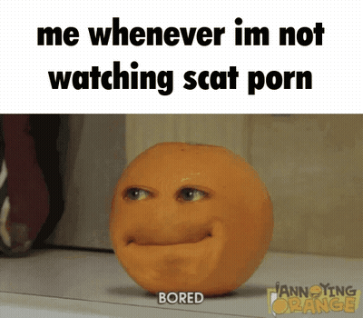 Bored Orange With Face