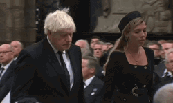 Boris Johnson Attending Queen Elizabeth Funeral GIF