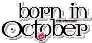 Born In October Sign Sticker