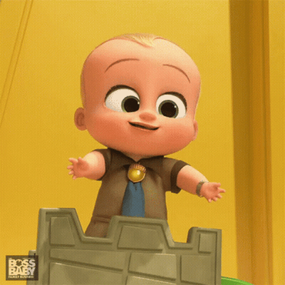Boss Baby Baby Standing On Castle GIF