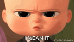 Boss Baby I Mean It Im Serious GIF