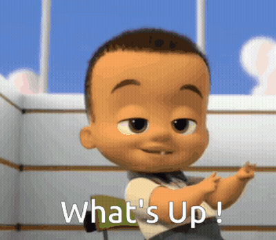 Boss Baby Saying What's Up GIF