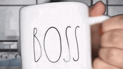 Boss Coffee Cup GIF