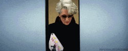 Boss Lady In The Elevator  GIF