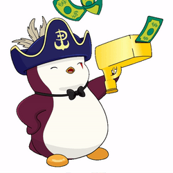 Boss Makes A Dollar I Make A Dime Penguin Money Shooter GIF