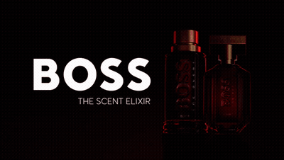 Boss The Scent Elixir Perfume Bottle GIF
