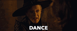 Bossy Minerva McGonagall Commands Dance GIF