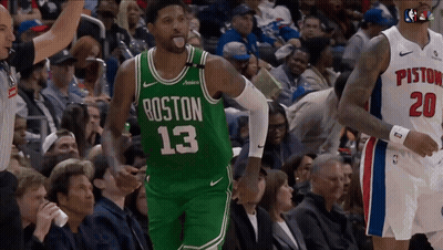 Boston Basketball Player Sticking Tongue Out GIF