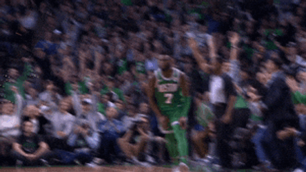 Boston Celtics Excited Player Muscle Flexing GIF