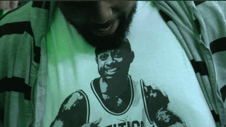 Boston Celtics Isaiah Thomas Cheering With Crowd GIF