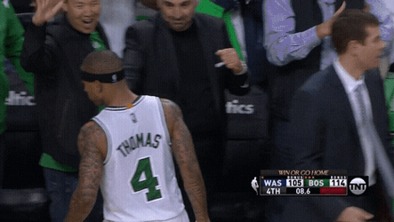 Boston Celtics Isaiah Thomas Hand Taps GIF