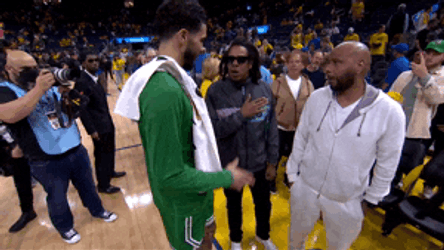 Boston Celtics Jayson Tatum Jay Z Handshake GIF