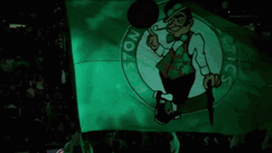 Boston Celtics Logo Flag GIF