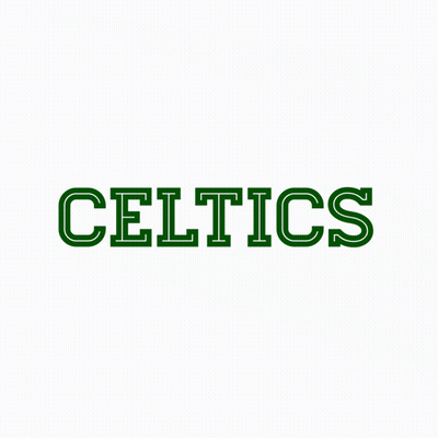 Boston Celtics Logo With Leprechaun Holding Basketball GIF