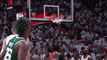 Boston Celtics Marcus Smart Flying Kiss GIF