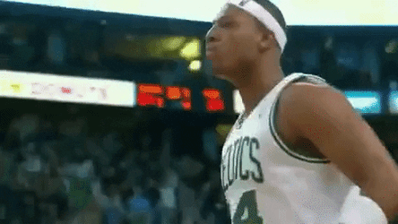 Boston Celtics Paul Pierce Chest Pumps GIF