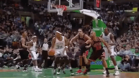 Boston Celtics Paul Pierce Fade Away Shot GIF