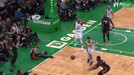 Boston Celtics Player Looking Far GIF
