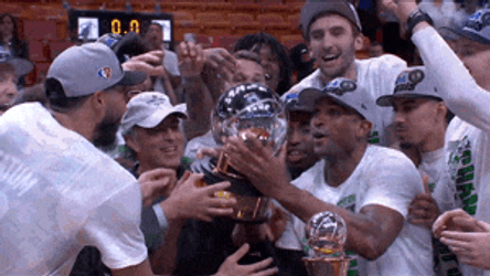 Boston Celtics Team Celebrating Championship GIF