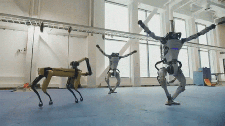 Boston Dynamics Robot Dance GIF