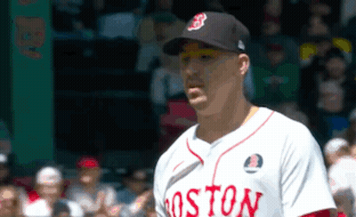 Boston Red Sox Baseball Player In Dugout GIF