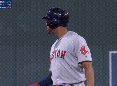 Boston Red Sox Player Hands Outstretched GIF
