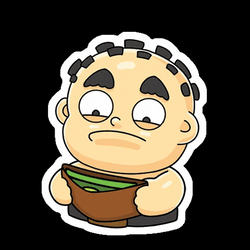Botak Crying Money Flying GIF