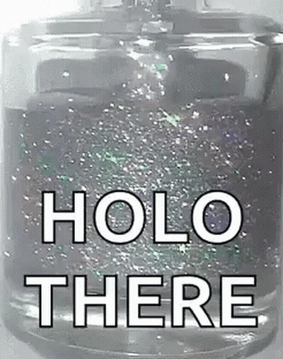 Bottle Of Perfume Saying Holo There GIF