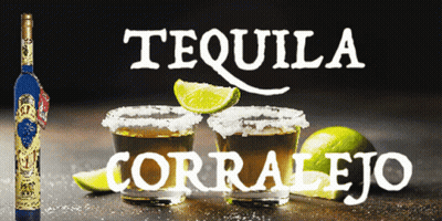 Bottle Of Tequila Next To Two Glasses GIF