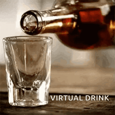Bottle Pouring Alcohol Into Shot Glass On Wooden Table GIF