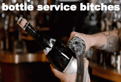 Bottle Service Popping Champagne GIF
