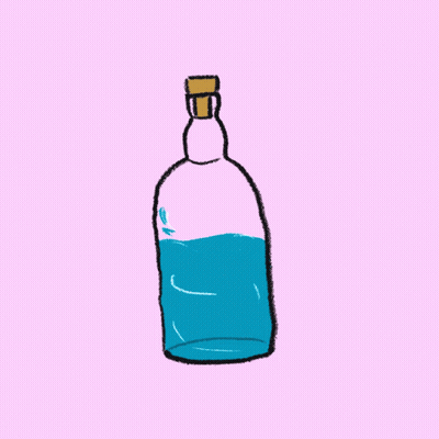 Bottle With Fish GIF