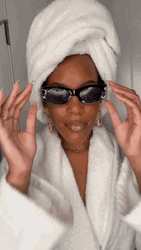 Boujie Woman Wink Eye GIF